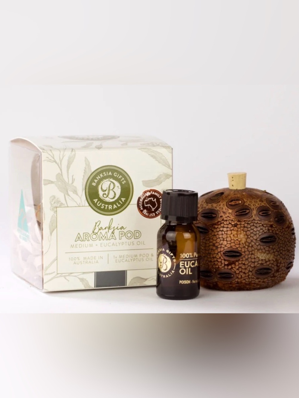 NEW Banksia Australia Aroma Mini Pod w/ Pure Eucalyptus Oil Anthony Hansen
